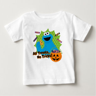 T-shirt Pour Bébé Cookie Monster Tous Les Traitements, Pas De Truc