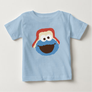 T-shirt Pour Bébé Cookie Monster Woodland Face