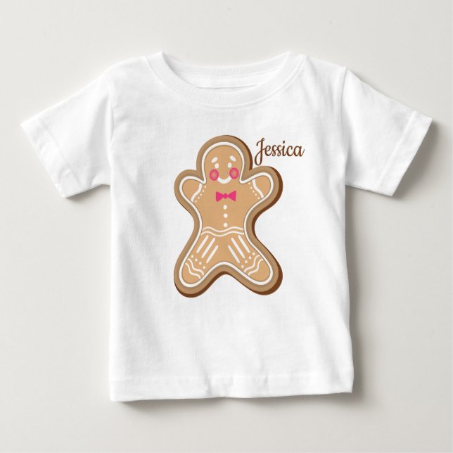 T-shirt Pour Bébé Cookie personnalisé (Devant)