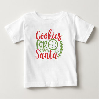 T-shirt Pour Bébé Cookies Pour Père Noël Christmas Holiday Baby T-sh
