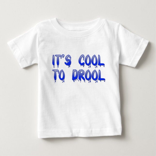 T-shirt Pour Bébé Cool à drool bébé enfant bébé T-shirt enfant enfan (Devant)