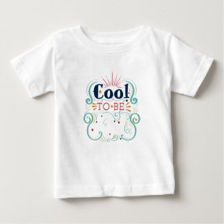 T-shirt Pour Bébé Cool à être bleu rouge