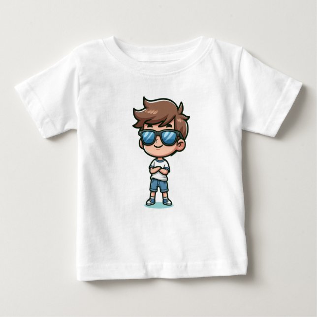 T-shirt Pour Bébé Cool Boy Swag (Devant)
