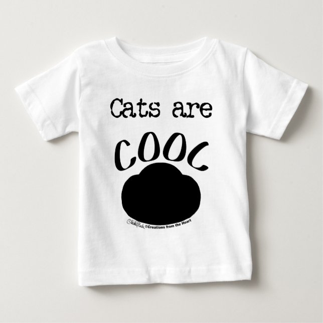 T-shirt Pour Bébé Cool Empreinte de patte (Devant)