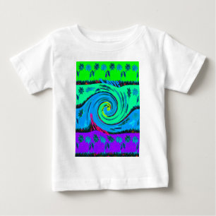 T-shirt Pour Bébé Cool I Love Hawaii : Floral Pop Art motif Design