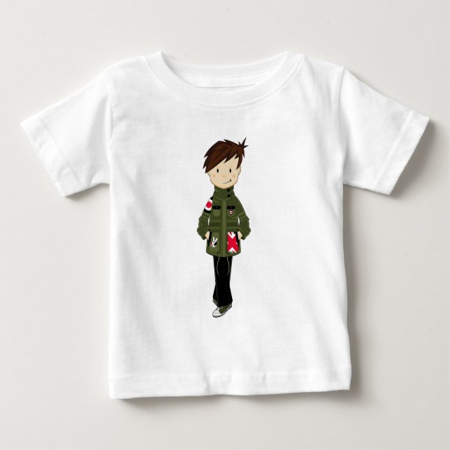 T-shirt Pour Bébé Cool Mod Boy (Devant)
