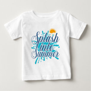 T-shirt Pour Bébé Cool unisex splash Summer word art