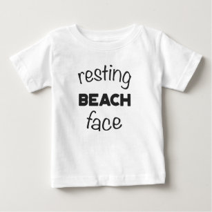 T-shirt Pour Bébé Copie de repos de visage de plage