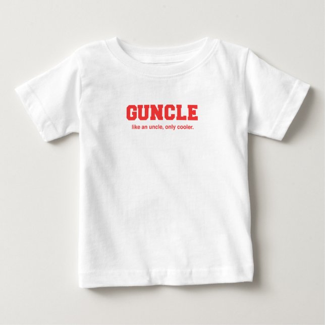 T-shirt Pour Bébé Copie drôle d'université de Guncle (Devant)