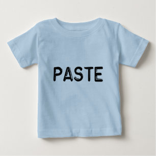 T-shirt Pour Bébé Copie et pâte - pâte