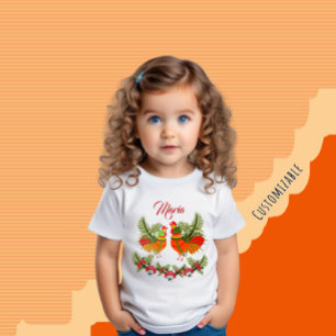 T-shirt Pour Bébé Coq et poule
