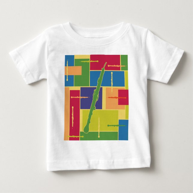 T-shirt Pour Bébé Cor anglais blocs de couleur (Devant)