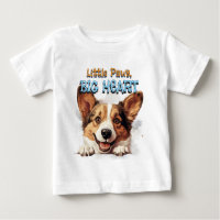 Corgi Baby Shirt | Petites Pattes Grand Cœur