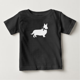 T-shirt Pour Bébé Corgi Chien Baby shower Chien Chien Chien Gris Gri