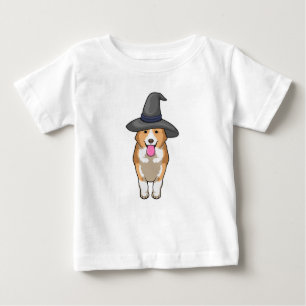 T-shirt Pour Bébé Corgi Witch