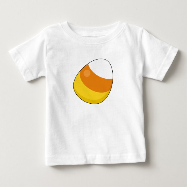T-shirt Pour Bébé Corne de bonbons d'Halloween (Devant)