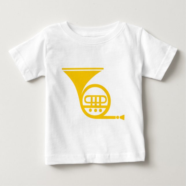 T-shirt Pour Bébé Corne française - Ambre (Devant)
