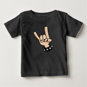 T-shirt Pour Bébé Cornes diaboliques en métal lourd