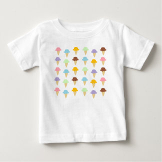 T-shirt Pour Bébé Cornets de crème glacée colorés