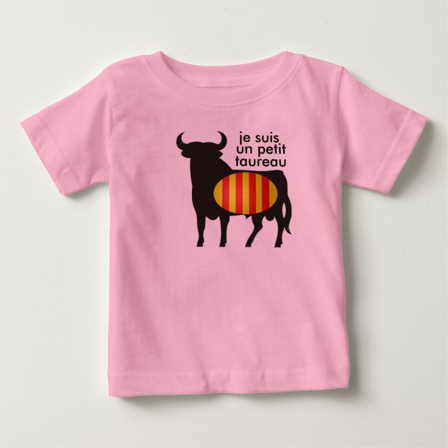 T-shirt Pour Bébé corps bébé "petit taureau" (Devant)