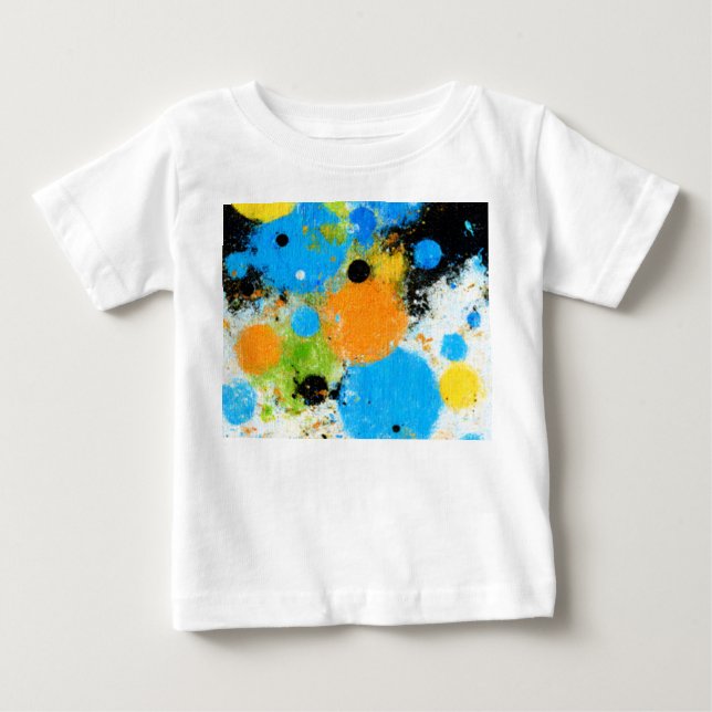 T-shirt Pour Bébé Cosmic Chromatic Splatter: Abstract Orbit (Devant)
