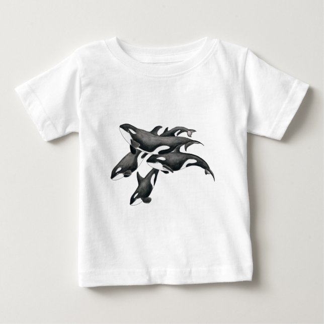 T-shirt Pour Bébé Cosse d'orque (Devant)