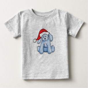 T-shirt Pour Bébé Costume bébé "Mon premier Noël" avec chiot mignon