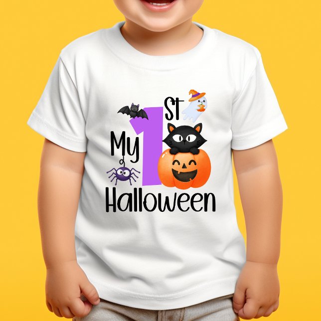 T-shirt Pour Bébé Costume cadeau de la tenue drôle Mon 1er Halloween (Créateur téléchargé)