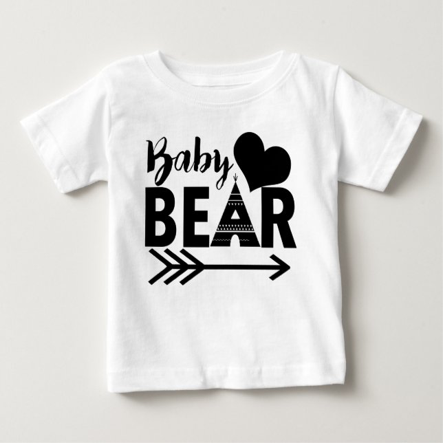 T-shirt Pour Bébé Costume corporel pour bébé ours (Devant)