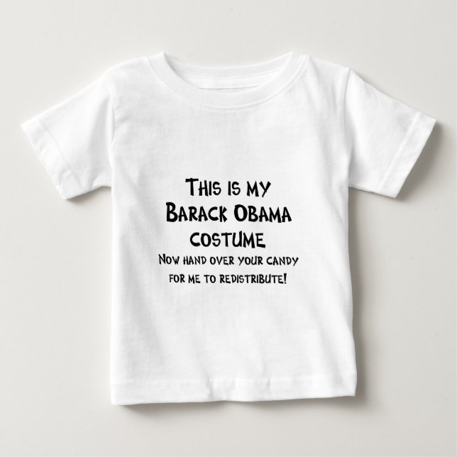 T-shirt Pour Bébé Costume de Barack Obama (Devant)
