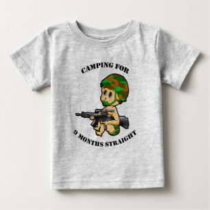 T-shirt Pour Bébé Costume de nourrisson de bébé de camping