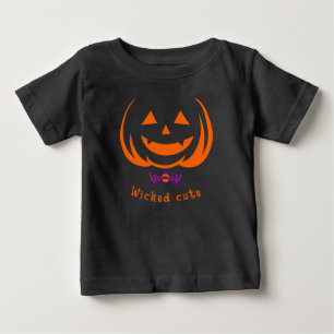 T-shirt Pour Bébé Costume paresseux citrouille d'Halloween méchant m