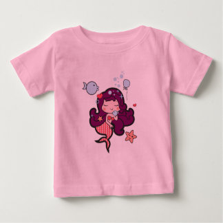 T-shirt Pour Bébé Costume pour bébé tutu rose avec sirène kawaii
