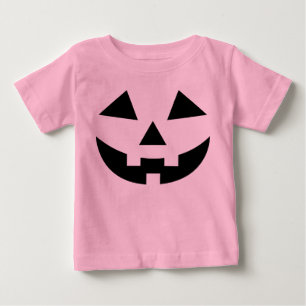 T-shirt Pour Bébé Costume rose de Halloween de citrouille de bébés