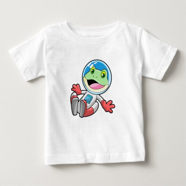 T-shirt Pour Bébé Costume spatial de l'astronaute de grenouille (Devant)