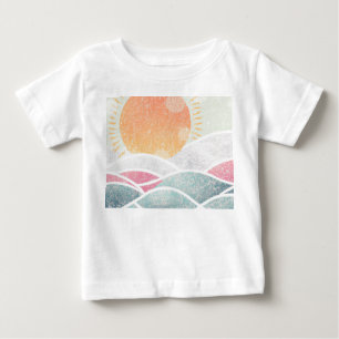 T-shirt Pour Bébé Côté/Plage/ensoleillé