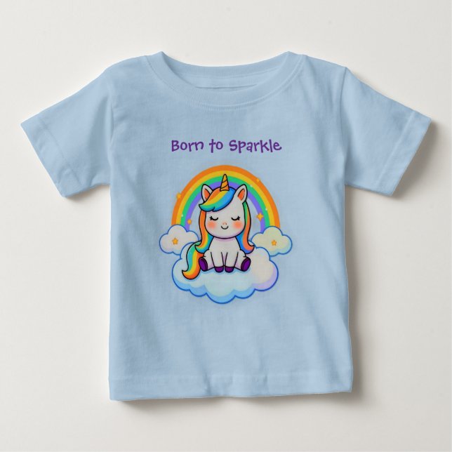 T-shirt Pour Bébé Cotton Comfort Unicorn  (Devant)