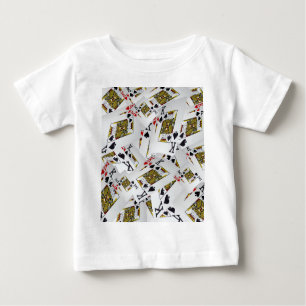 T-shirt Pour Bébé "Couche royale : Une pile de cartes de poker des r