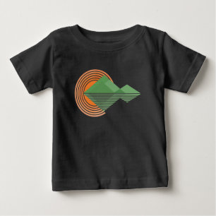 T-shirt Pour Bébé Coucher de soleil dans la vallée