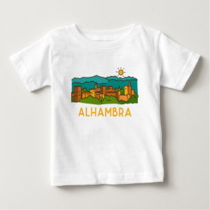T-shirt Pour Bébé Coucher de soleil sur l'Alhambra 2