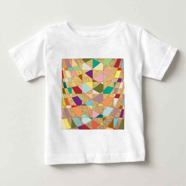 T-shirt Pour Bébé Couleurs Abstraites éclatement du soleil (Devant)