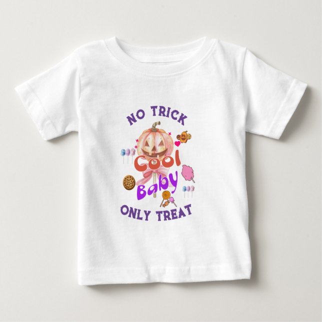 T-shirt Pour Bébé Couleurs d'Halloween (Devant)