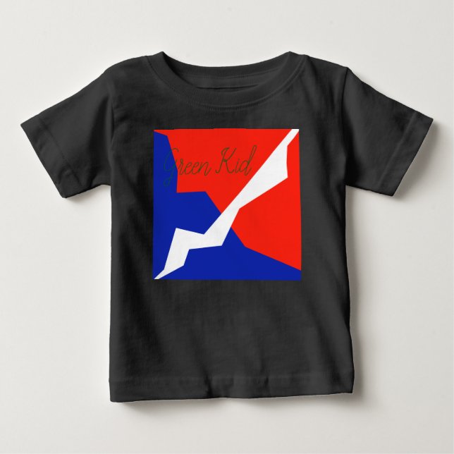 T-shirt Pour Bébé Couleurs du drapeau bleu rouge blanc (Devant)