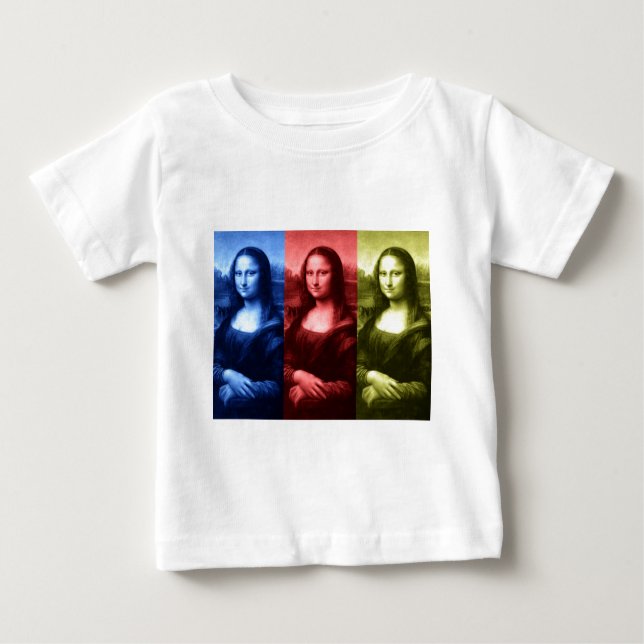 T-shirt Pour Bébé Couleurs primaires Mona Lisa (Devant)