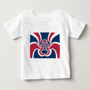 T-shirt Pour Bébé Couleurs Unies : Motif Mondial Coloré