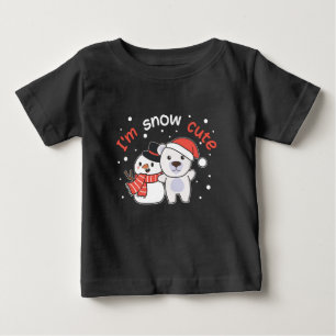 T-shirt Pour Bébé Coupe de neige