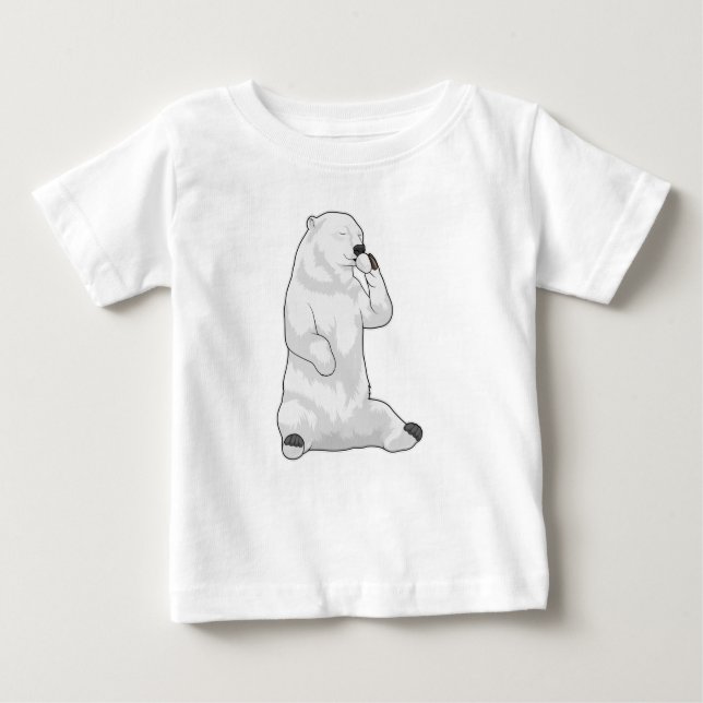T-shirt Pour Bébé Coupe Polar (Devant)