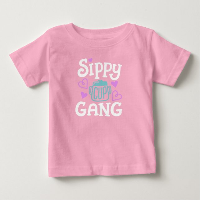 T-shirt Pour Bébé Coupe Sippy (Devant)