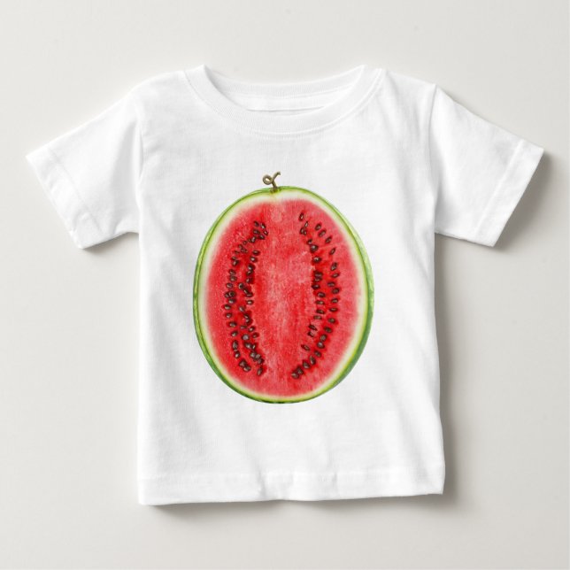 T-shirt Pour Bébé Couper la pastèque (Devant)