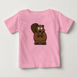 T-shirt Pour Bébé Couper Petit Beaver Baby Tee